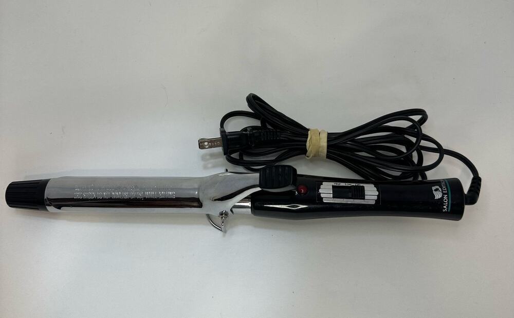 Salon Edition Curling Iron Model 1481 Black Handle 1" Barrel